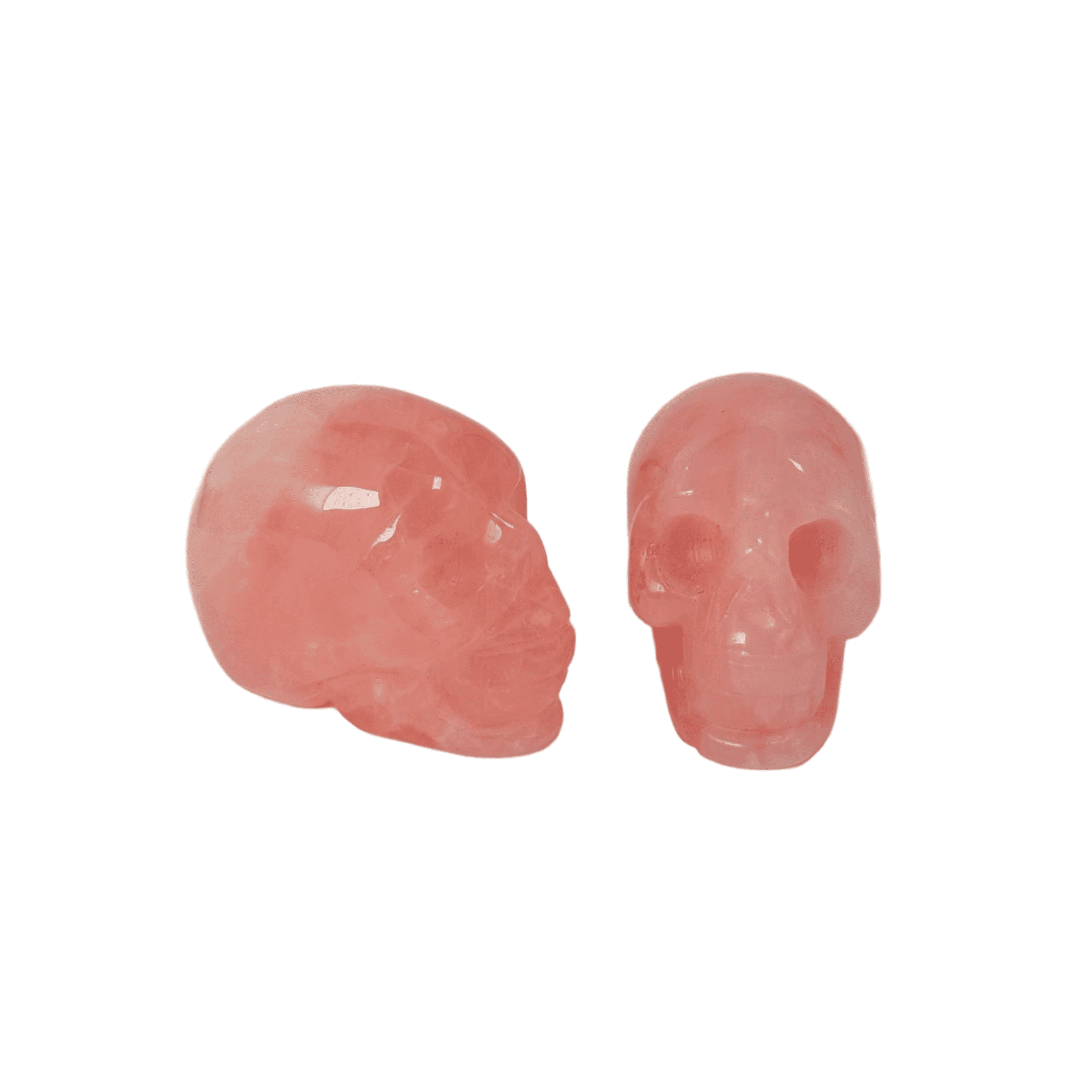 Rose Quartz Crystal Skull